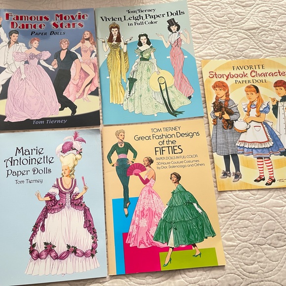 Tom Tierney Marie Antoinette, famous Movie, Vivien Leigh, Storybook Paper Dolls. - Picture 2 of 13